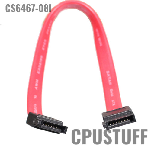 8 Inches Custom Serial ATA Cable Assembly Straight - Straight Cross Wired