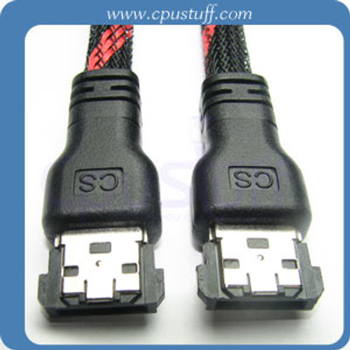 ESATA TO ESATA CABLE WITH POLYBRAID 40 INCHES - CS6608-40I