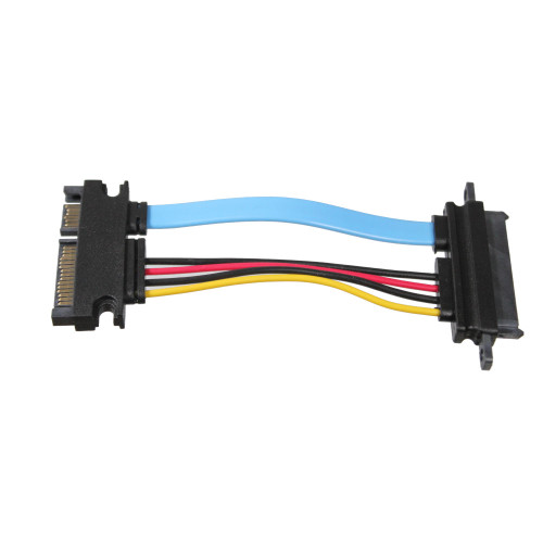 4.7 inch 22 pin female with panel mount to male without panel mount SATA cable