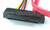 SAS 29-Pin to SATA Cable with LP4 Power Cable 20 inches   SASLP405