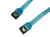 SATA Straight to Straight with Latch, 24 inches blue cable.