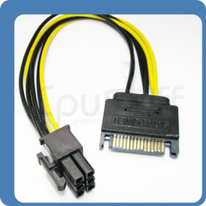 Cavo Di Alimentazione PCI Express Da SATA A 6 Pin – Monoprice 8494, 8 Pollici