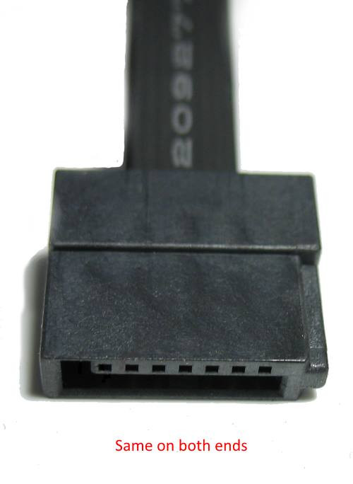 2 inch SATA Cable to 40 inch SATA Cable Straight to Straight Low