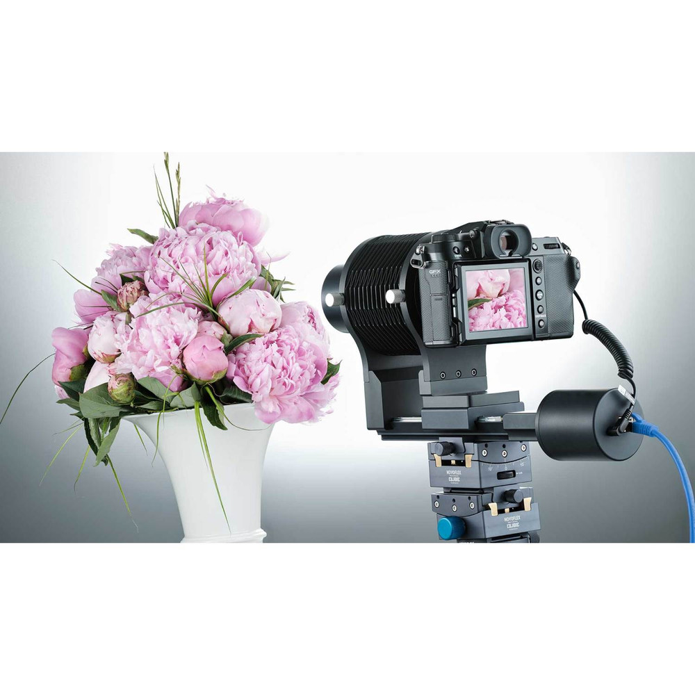 NOVOFLEX Auto Stacking System for Fujifilm GFX, Schneider Kreuznach Pyrite 4.5/90
