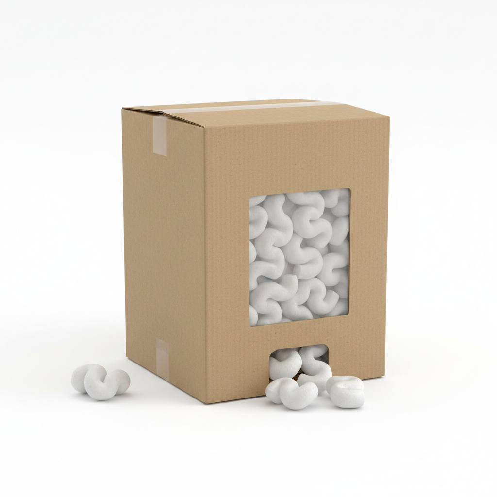 Foam Peanut Dispenser Box