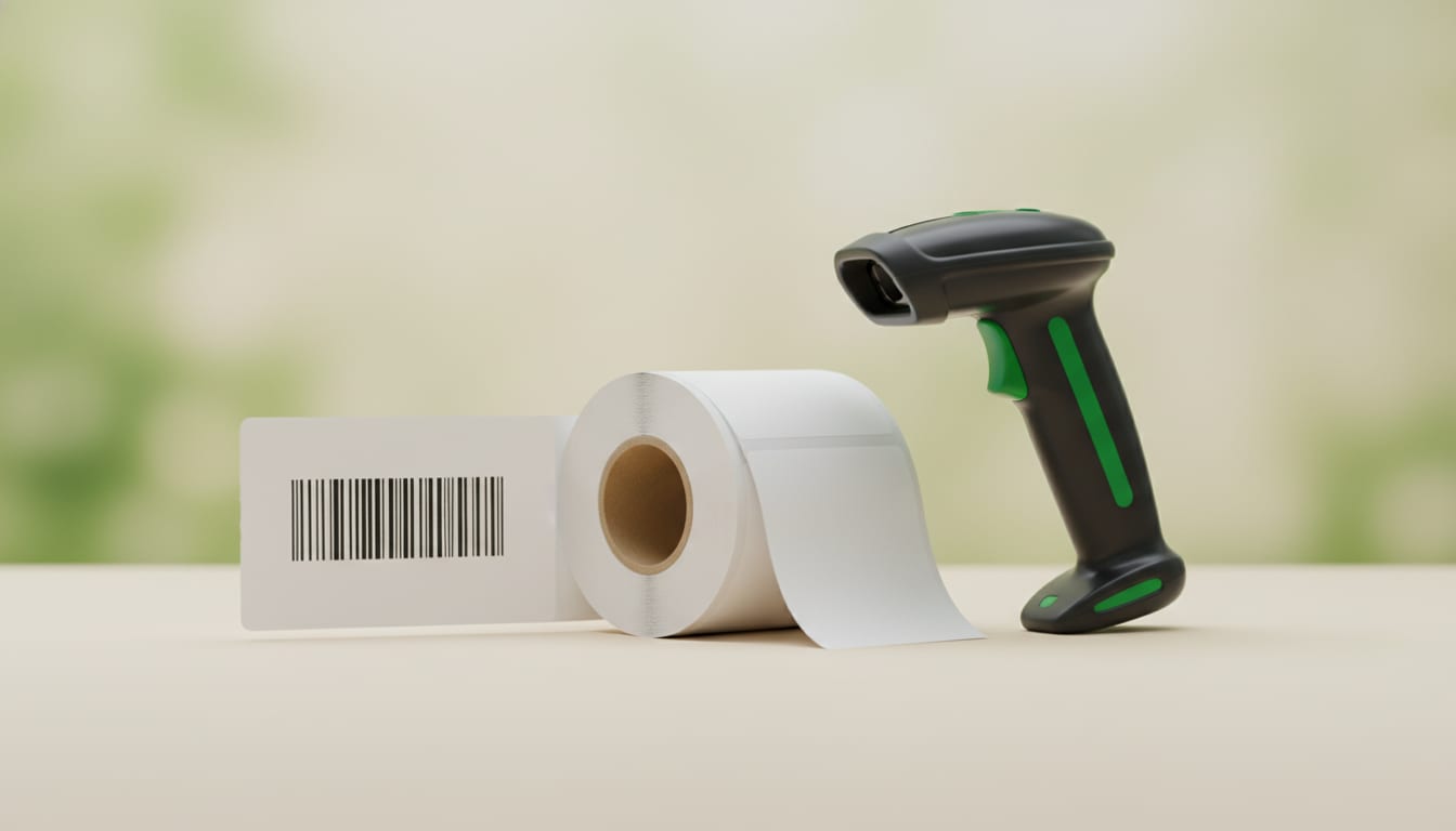 Thermal shipping label roll