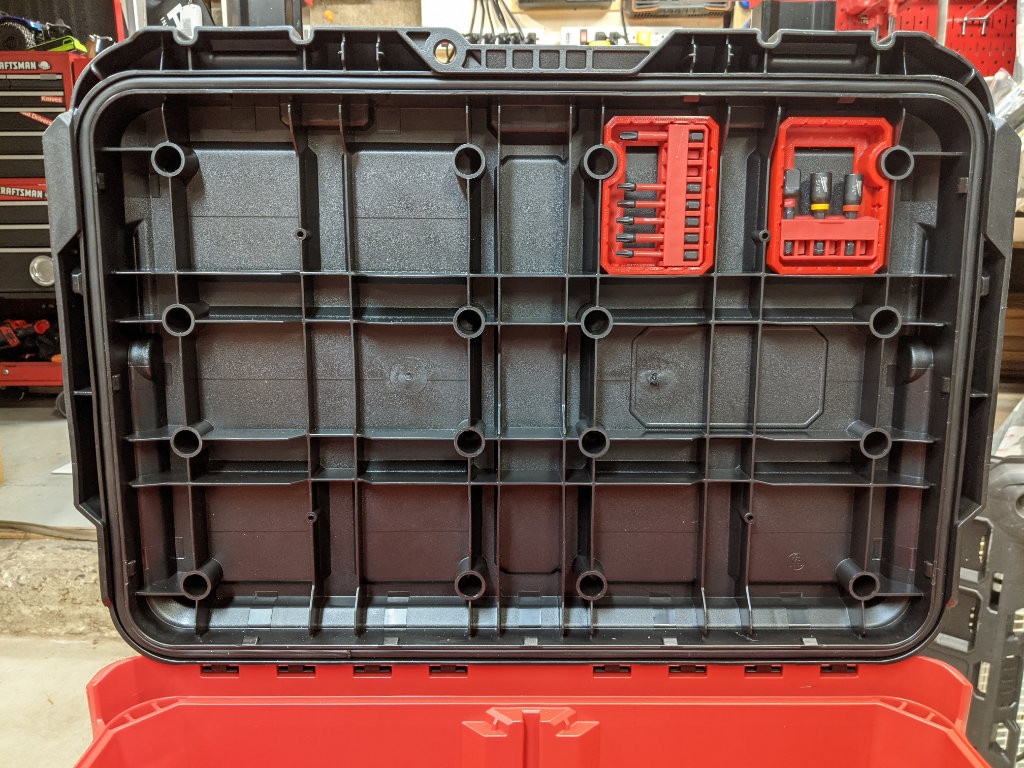Milwaukee Packout Tool Box Lid Bit Holders
