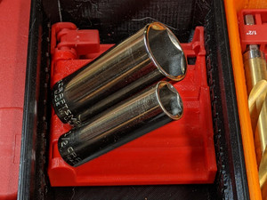 Socket Holders for Milwaukee Shockwave Case and Packout Bin