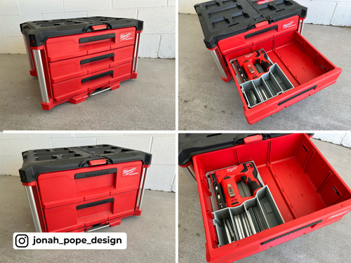 Tool Insert Trays For Milwaukee Packout Drawers - By Jonah Pope Design