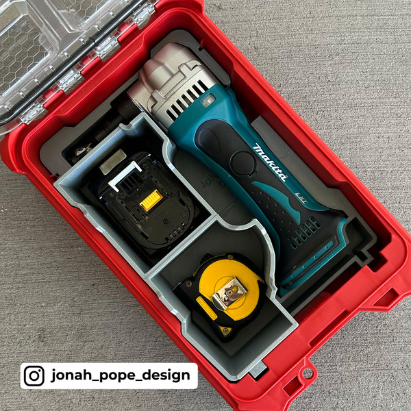 Makita Tool Insert Trays For Milwaukee Packout Organisers - By Jonah Pope Design