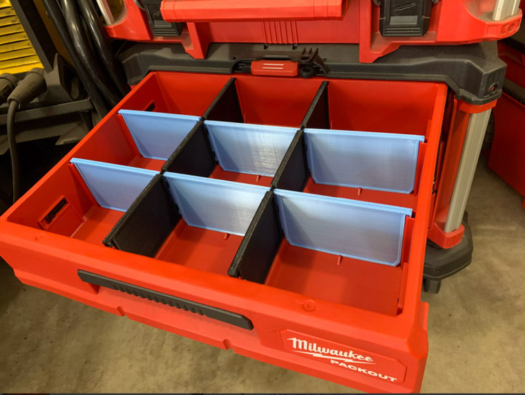 Milwaukee Packout 3 Drawer Divider Set