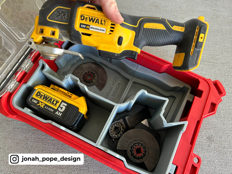 DeWalt Tool Insert Trays For Milwaukee Packout Organisers - By Jonah Pope Design