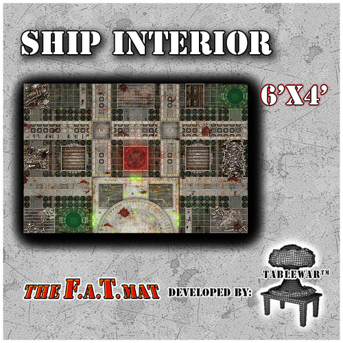 6x4 'Ship Interior' F.A.T. Mat Gaming Mat