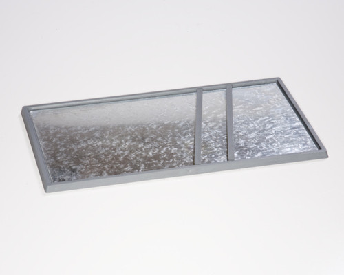 Double-wide Bottom Unit Tray with plastic spacers (used to allow two Tray Toppers to fit fully within the tray)