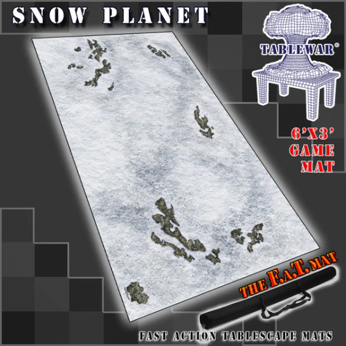 6x3 'Snow Planet' F.A.T. Mat Gaming Mat 6x3 'Snow Planet' F.A.T. Mat Gaming Mat