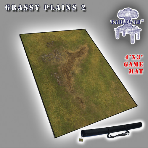 4x3 'Grassy Plains 2' F.A.T. Mat Gaming Mat