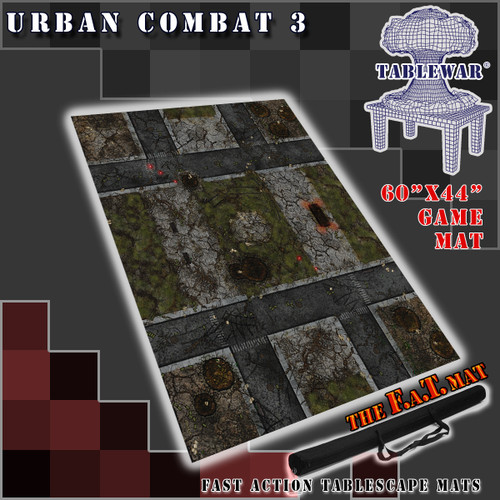 60x44" 'Urban Combat 3' F.A.T. Mat Gaming Mat
