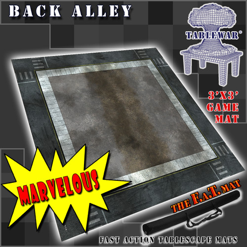 3x3 'Back Alley' v.2 F.A.T. Mat Gaming Mat