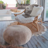 Sheepskin Ottoman