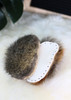 Possum Fur Crochet Bootie Soles