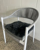 Long Wool Sheepskin Square Seat Pad 37cm