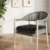 Long Wool Sheepskin Square Seat Pad 37cm