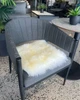 Long Wool Sheepskin Square Seat Pad 37cm