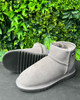 Kids Mini Sheepskin Boots - Grey