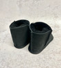 Mini ugg boots for toddlers made of premium natural sheepskin, black color.