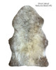 Short Wool Undyed / Natural Black Sheepskin Rug