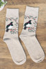 Possum Merino NZ Birds Socks