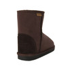 Kids Short Sheepskin Boots - Chocolate