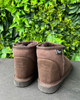 Kids Mini Sheepskin Boots - Chocolate
