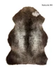 Premium Natural Black Sheepskin Rug