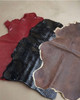 Crocodile Textured Leather Sheepskin Pelt
