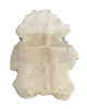 Crocodile Textured Leather Sheepskin Pelt