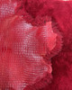 Crocodile Textured Leather Sheepskin Pelt