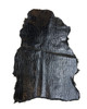 Crocodile Textured Leather Sheepskin Pelt