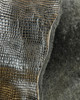 Crocodile Textured Leather Sheepskin Pelt