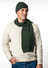 Possum Merino Silk Moss Stitch Plated Scarf