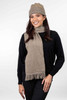 Possum Merino Scarf with Fringe