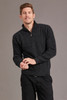 Possum Merino Short Zip Rib Sleeve Sweater 370