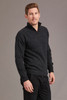 Possum Merino Short Zip Rib Sleeve Sweater 370
