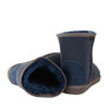Mid calf short boots for kids, ugg boot design, made of premium sheepskin, grey color.
