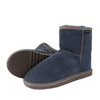 Mid calf short boots for kids, ugg boot design, made of premium sheepskin, grey color.