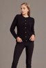 Possum Merino Cardigan with Crystal Buttons