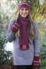 Possum Merino Horizontal Accent Stripe Gloves