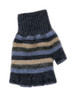 Possum Merino Multi Stripe Fingerless Gloves