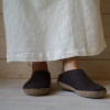 Glerups Leather Slip-on Charcoal