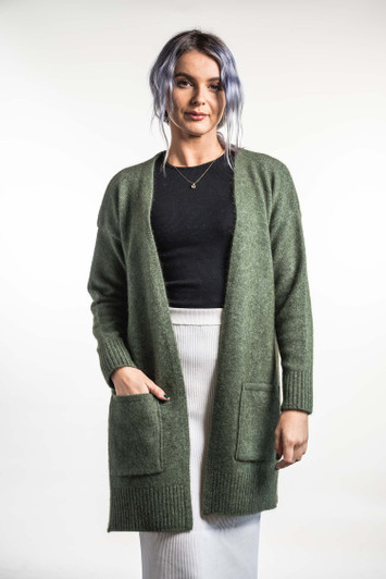 Possum Merino Long Line Cardigan